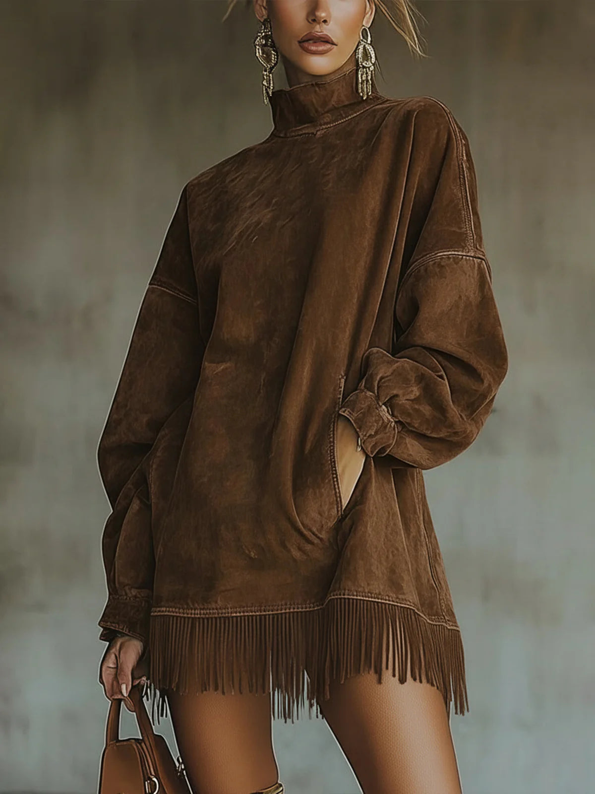 Tia | Sukienka suede