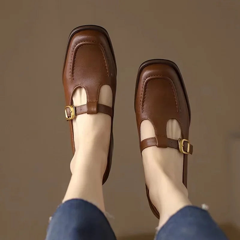 Patrycja | Orthopedic T-Strap Shoes