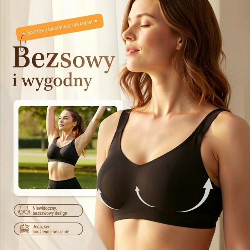 ✨ 1+1 gratis! Wygodny, bezszwowy biustonosz sportowy