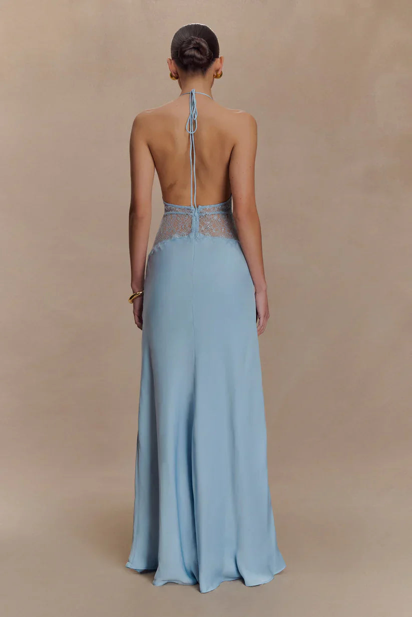 Sukienka maxi Elara Satin Lace